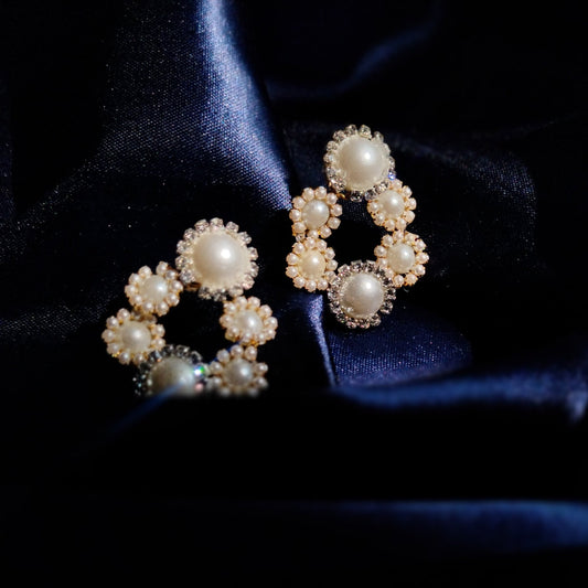 Pearl Stud Earrings | Lavish Adorn.