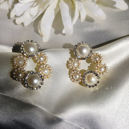 Pearl Stud Earrings | Lavish Adorn.