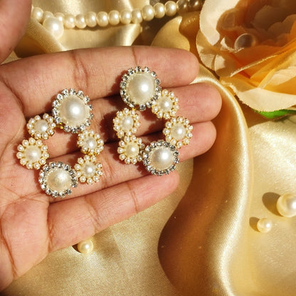 Pearl Stud Earrings | Lavish Adorn.