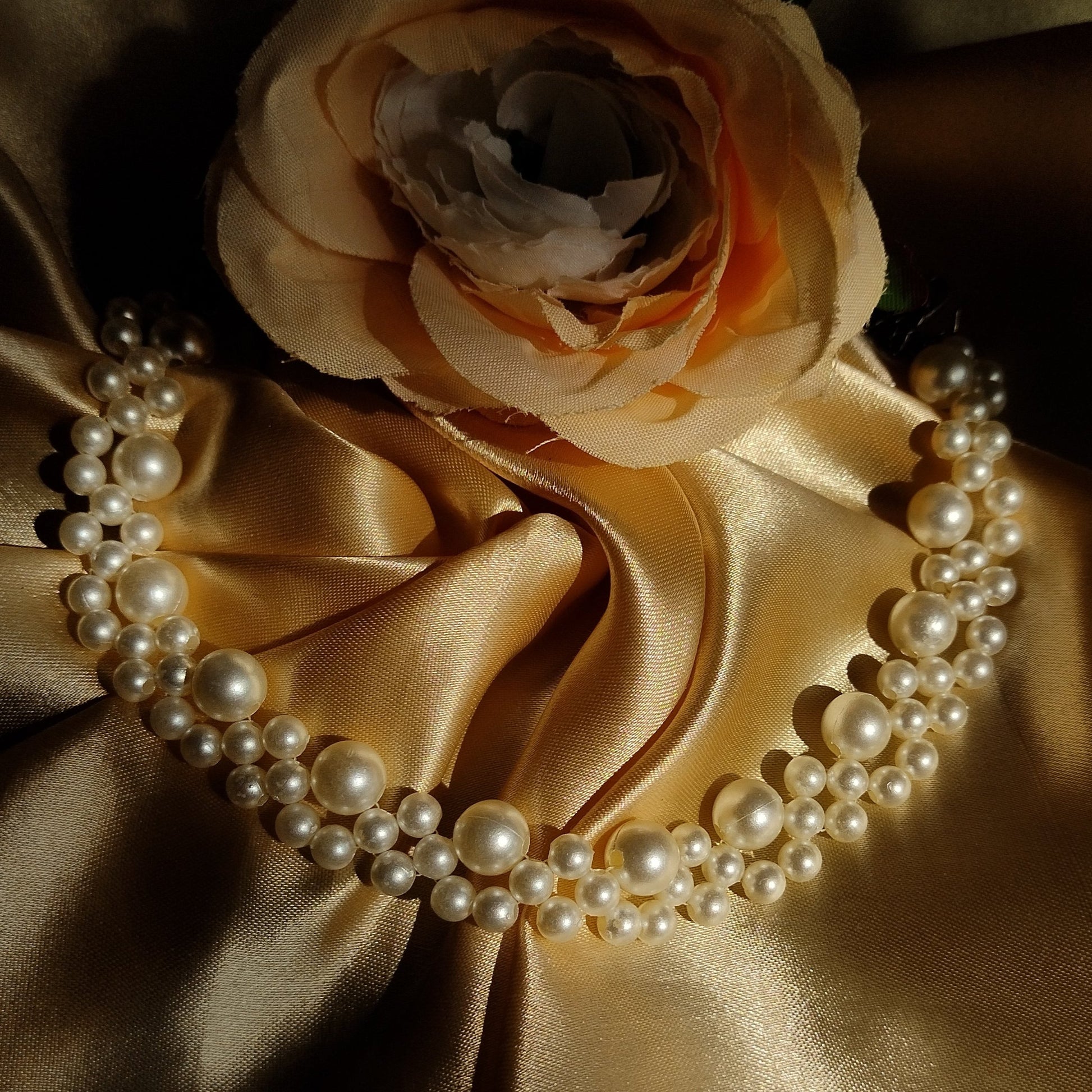 White Pearls Choker Necklace | Lavish Adorn.